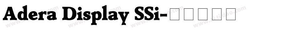 Adera Display SSi字体转换